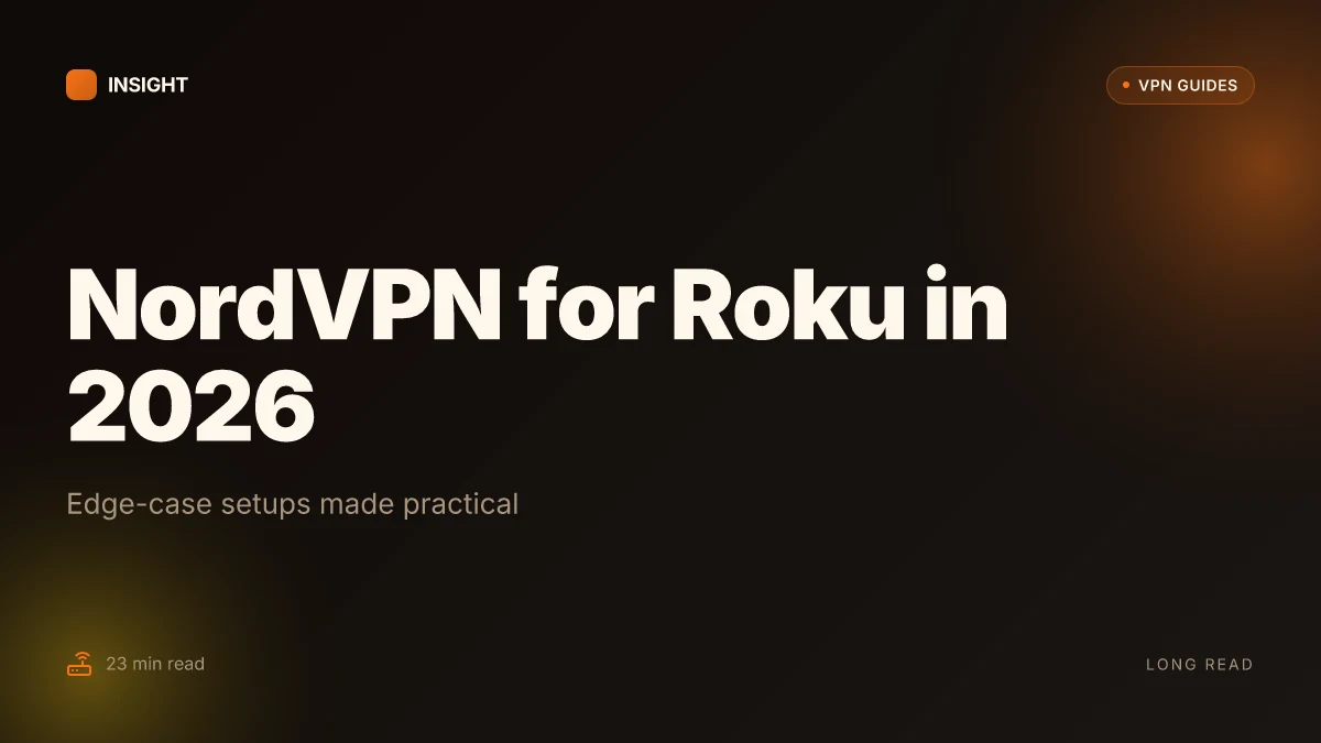 How to use NordVPN for Roku in 2026: a practical, Edge-case setup