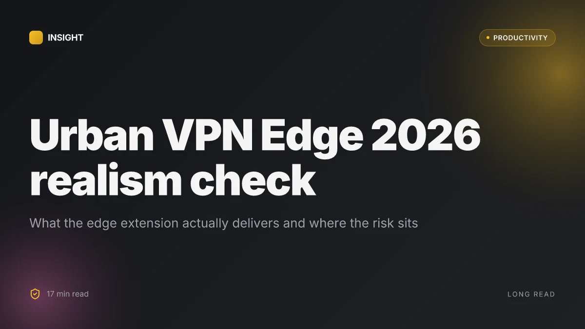 How to download and install Urban VPN extension for Microsoft Edge in 2026